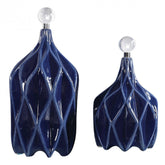 Klara Bottles, Blue, S/2 - Hedi's Furniture